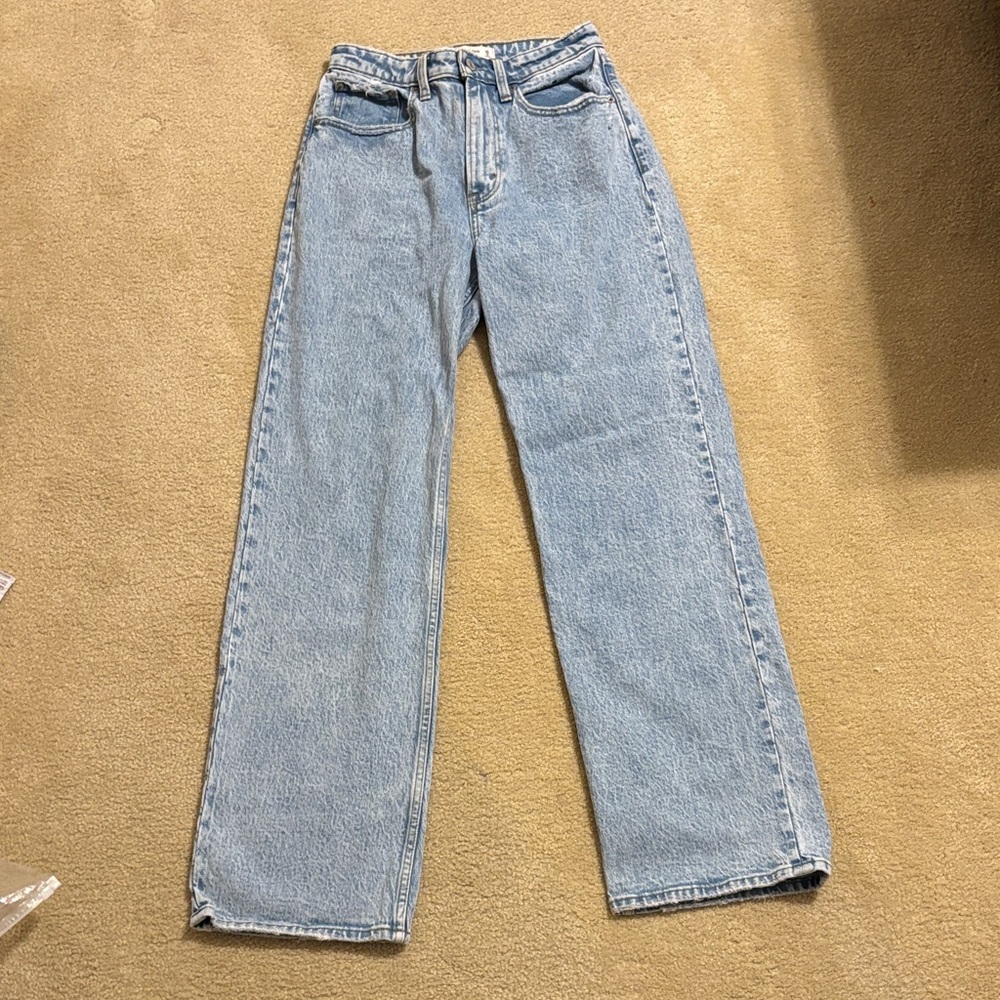 Abercrombie & Fitch Light Blue Straight Leg Jeans